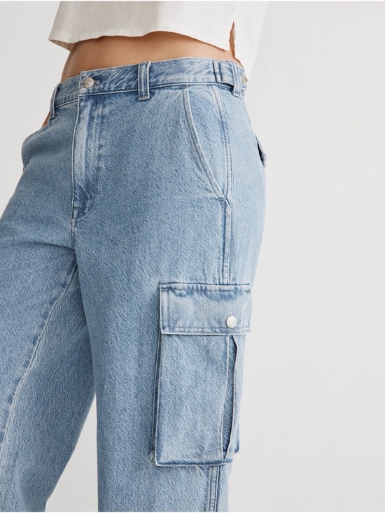 Denim - Madewell Low-Slung Straight Cargo Size